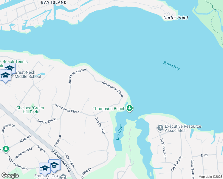 map of restaurants, bars, coffee shops, grocery stores, and more near 2348 Haversham Close in Virginia Beach