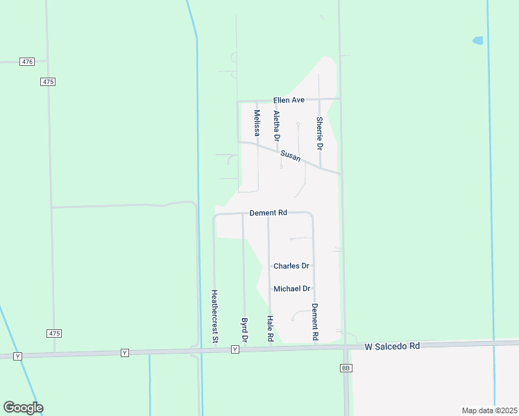 map of restaurants, bars, coffee shops, grocery stores, and more near 52 Dement Road in Sikeston