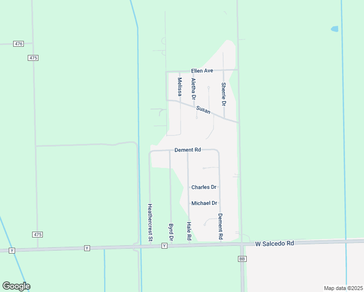 map of restaurants, bars, coffee shops, grocery stores, and more near 52 Dement Road in Sikeston