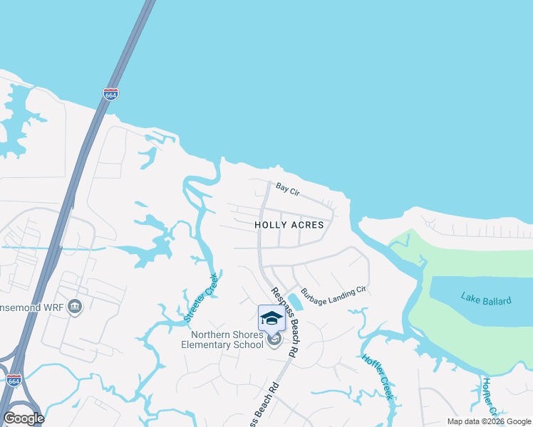 map of restaurants, bars, coffee shops, grocery stores, and more near 5329 James Avenue in Suffolk