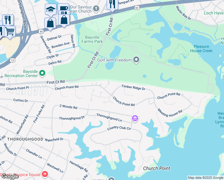 map of restaurants, bars, coffee shops, grocery stores, and more near 4076 Timber Ridge Drive in Virginia Beach