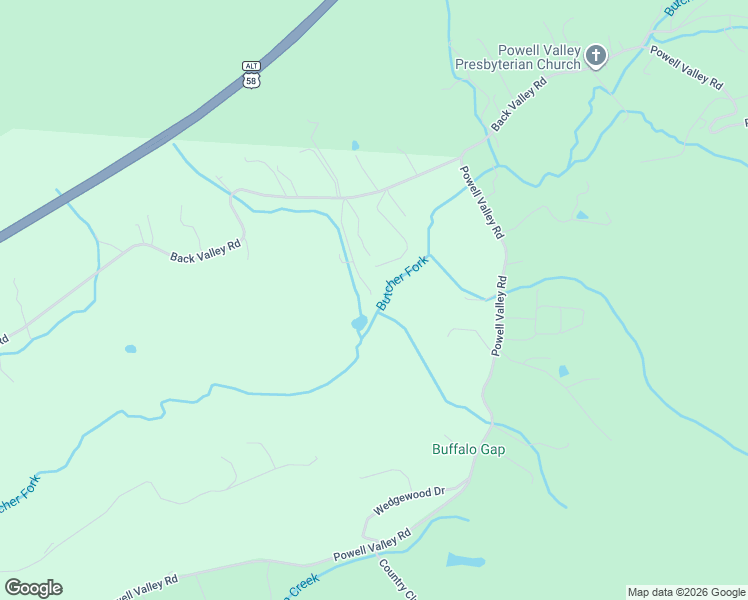 map of restaurants, bars, coffee shops, grocery stores, and more near 3301 Rebecca Road in Big Stone Gap