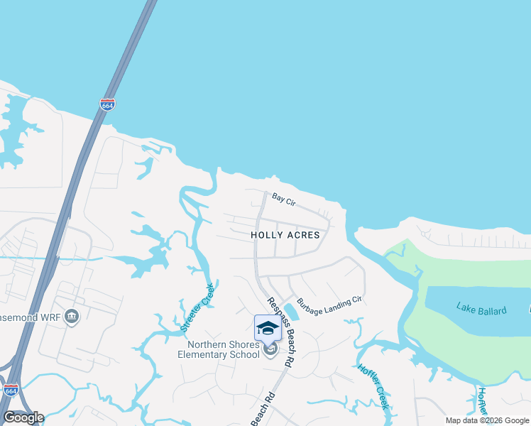 map of restaurants, bars, coffee shops, grocery stores, and more near 5329 James Avenue in Suffolk