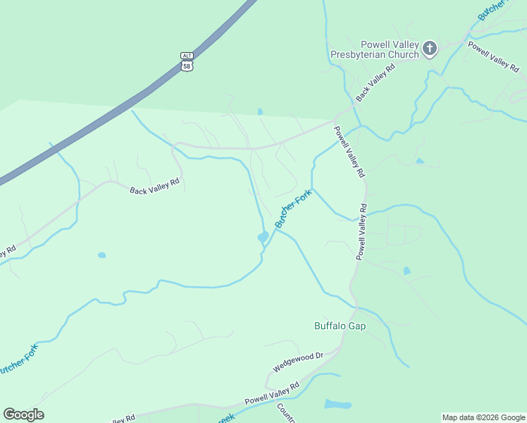 map of restaurants, bars, coffee shops, grocery stores, and more near 3301-3337 Rebecca Road in Big Stone Gap
