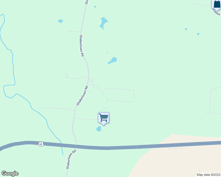 map of restaurants, bars, coffee shops, grocery stores, and more near Shaker Ridge Lane in Logan