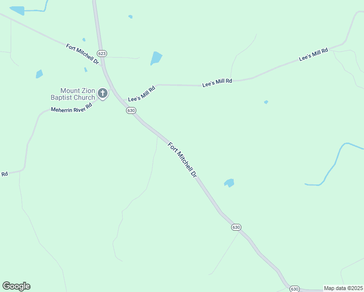 map of restaurants, bars, coffee shops, grocery stores, and more near 2160 Fort Mitchell Drive in Chase City