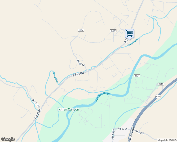 map of restaurants, bars, coffee shops, grocery stores, and more near 688 Road 2900 in Aztec