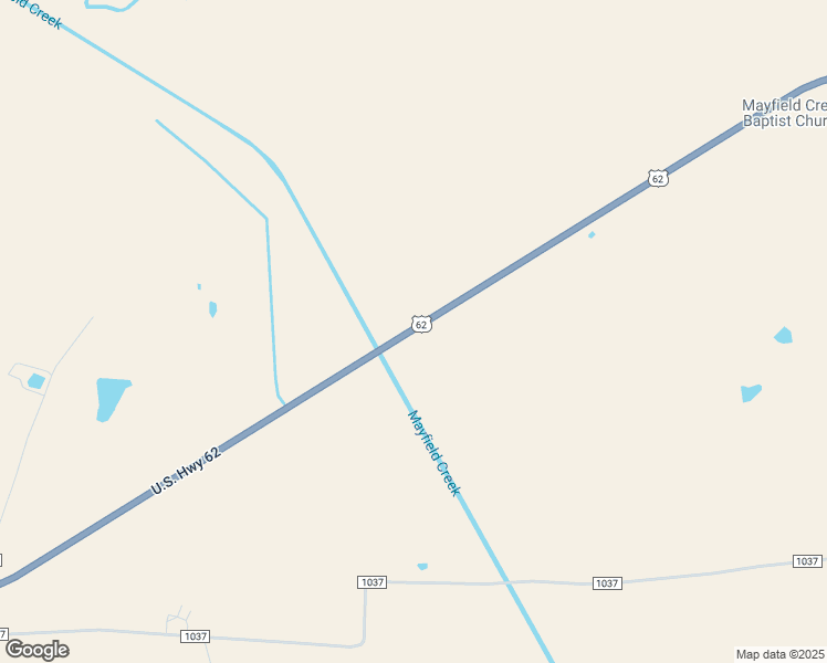 map of restaurants, bars, coffee shops, grocery stores, and more near U.S. 62 in Bardwell