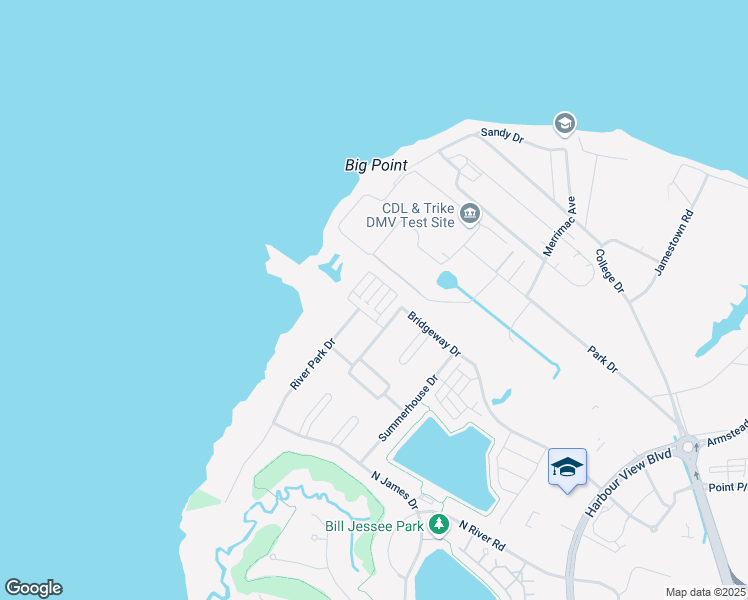 map of restaurants, bars, coffee shops, grocery stores, and more near 208 Cobblestone Reach in Suffolk
