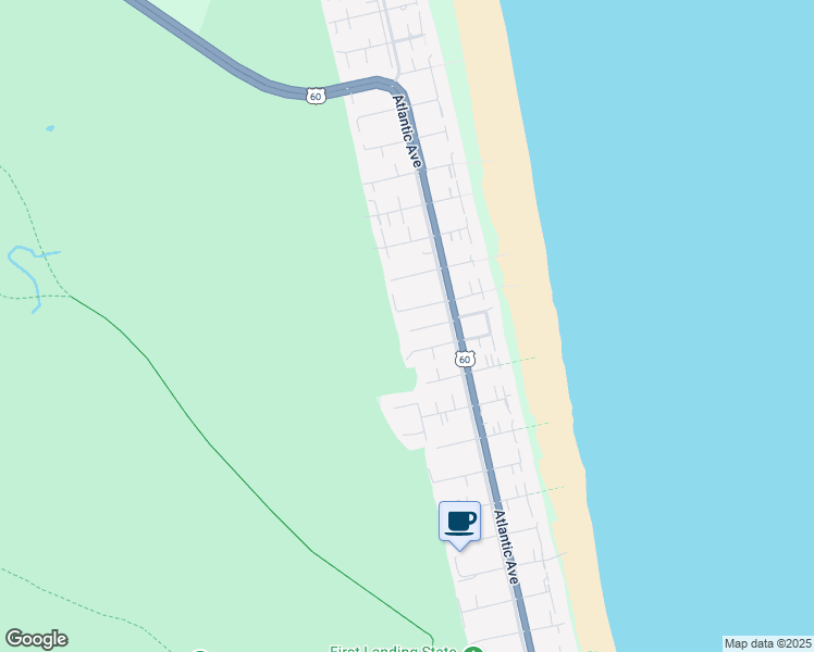 map of restaurants, bars, coffee shops, grocery stores, and more near 217 75th Street in Virginia Beach