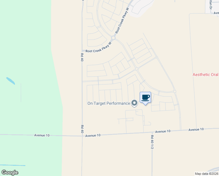 map of restaurants, bars, coffee shops, grocery stores, and more near 40405 Brickyard Drive in Madera