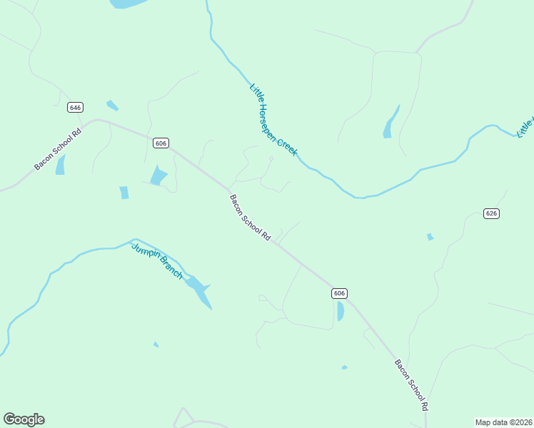 map of restaurants, bars, coffee shops, grocery stores, and more near Bacon School Road in Saxe