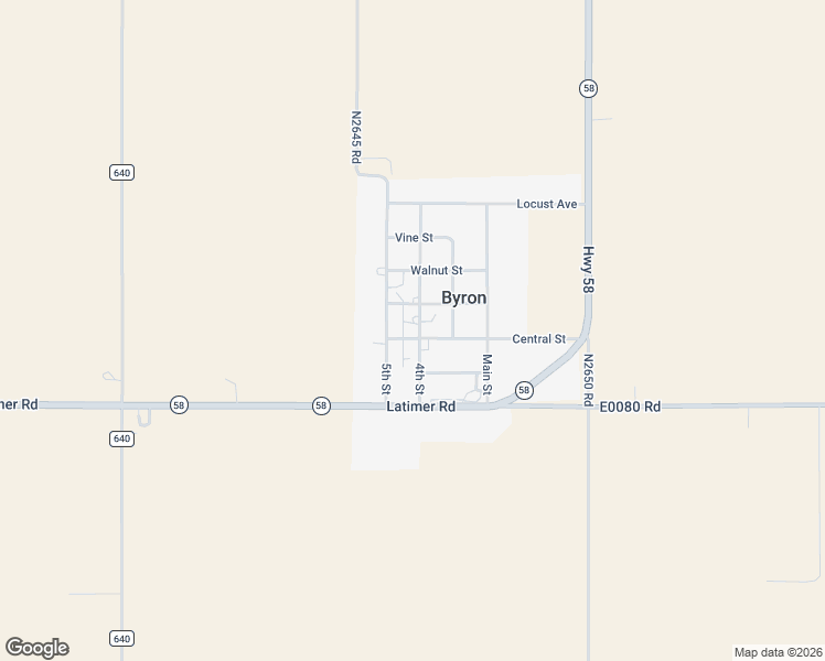 map of restaurants, bars, coffee shops, grocery stores, and more near 305 4th Street in Byron