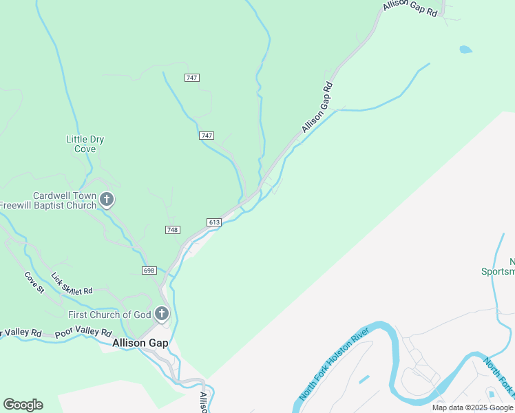 map of restaurants, bars, coffee shops, grocery stores, and more near 1111 Allison Gap Road in Saltville