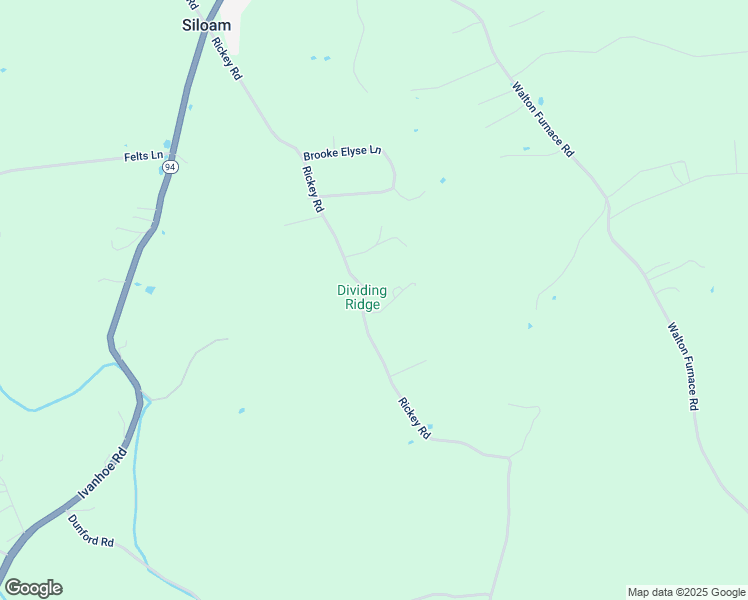 map of restaurants, bars, coffee shops, grocery stores, and more near Rickey Road in Max Meadows
