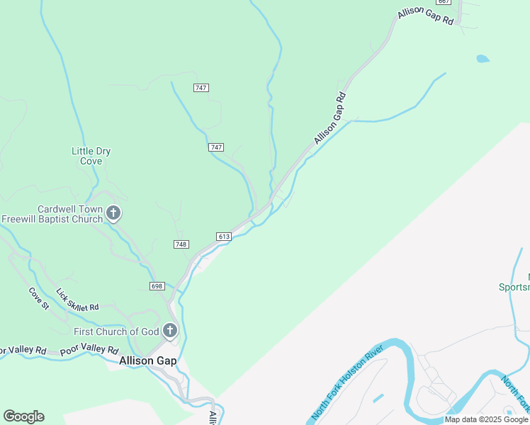 map of restaurants, bars, coffee shops, grocery stores, and more near 1111 Allison Gap Road in Saltville