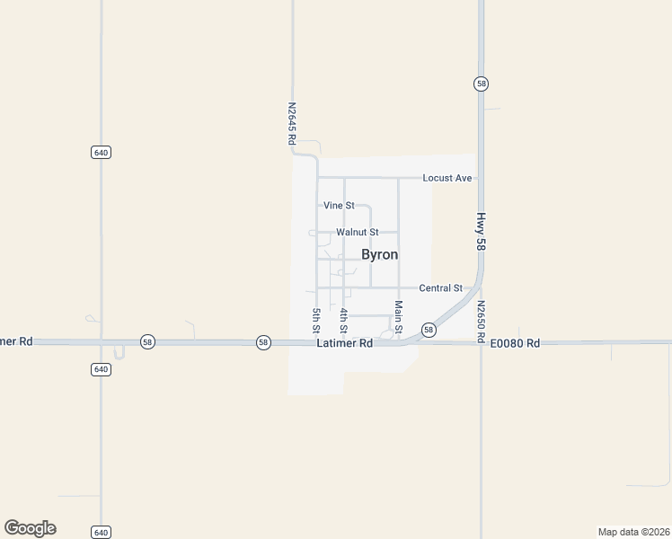 map of restaurants, bars, coffee shops, grocery stores, and more near 305 4th Street in Byron