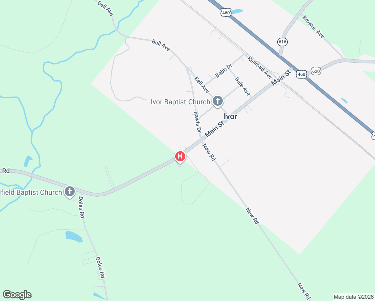 map of restaurants, bars, coffee shops, grocery stores, and more near 8554 Ivor Road in Ivor