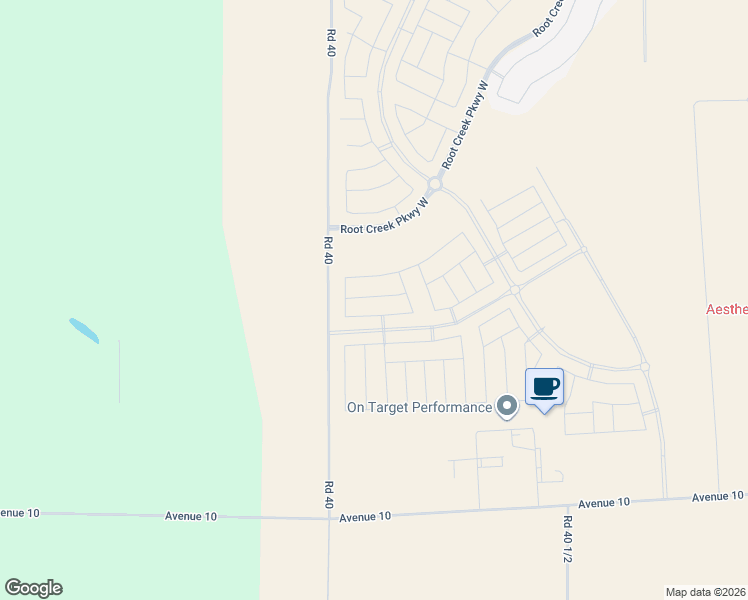 map of restaurants, bars, coffee shops, grocery stores, and more near 10501-10681 Road 40 in Madera