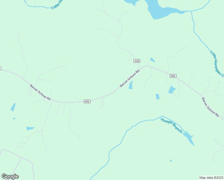 map of restaurants, bars, coffee shops, grocery stores, and more near Bacon School Road in Saxe