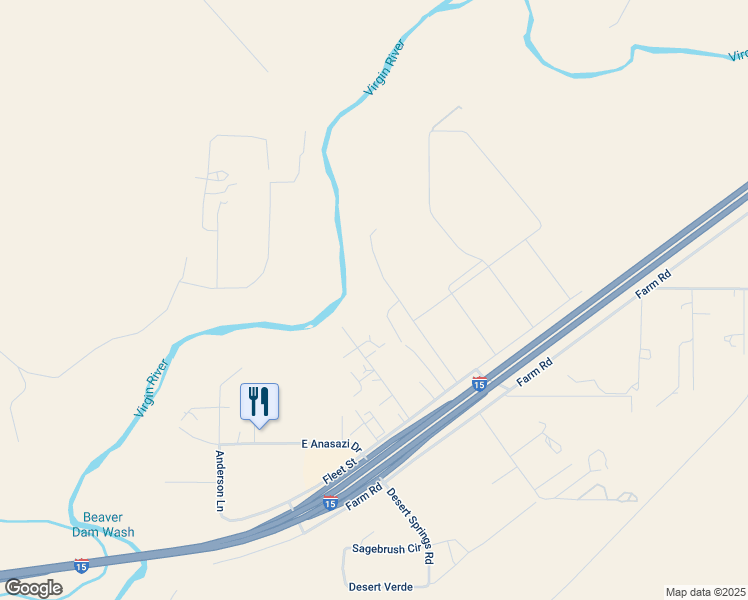map of restaurants, bars, coffee shops, grocery stores, and more near 487 North River Lane in Littlefield