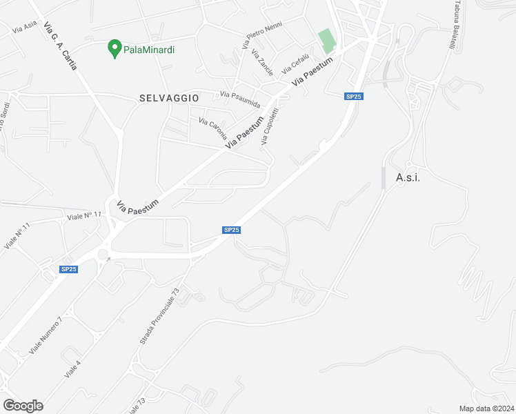 map of restaurants, bars, coffee shops, grocery stores, and more near Via Achille Grandi in A.s.i.