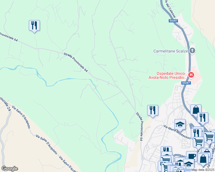 map of restaurants, bars, coffee shops, grocery stores, and more near in Noto