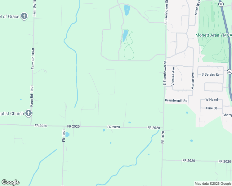map of restaurants, bars, coffee shops, grocery stores, and more near Private Road 2016 in Monett