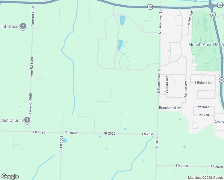 map of restaurants, bars, coffee shops, grocery stores, and more near Private Road 2016 in Monett