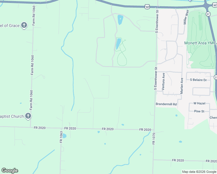 map of restaurants, bars, coffee shops, grocery stores, and more near Private Road 2016 in Monett