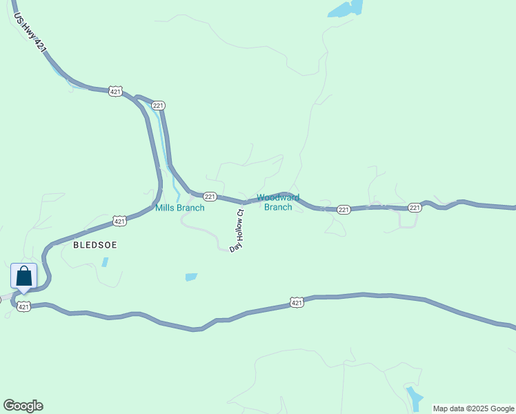 map of restaurants, bars, coffee shops, grocery stores, and more near 657 State Highway 221 in Harlan County