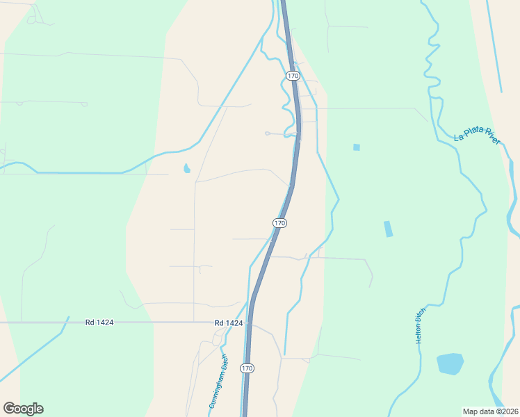 map of restaurants, bars, coffee shops, grocery stores, and more near 1281 New Mexico 170 in La Plata