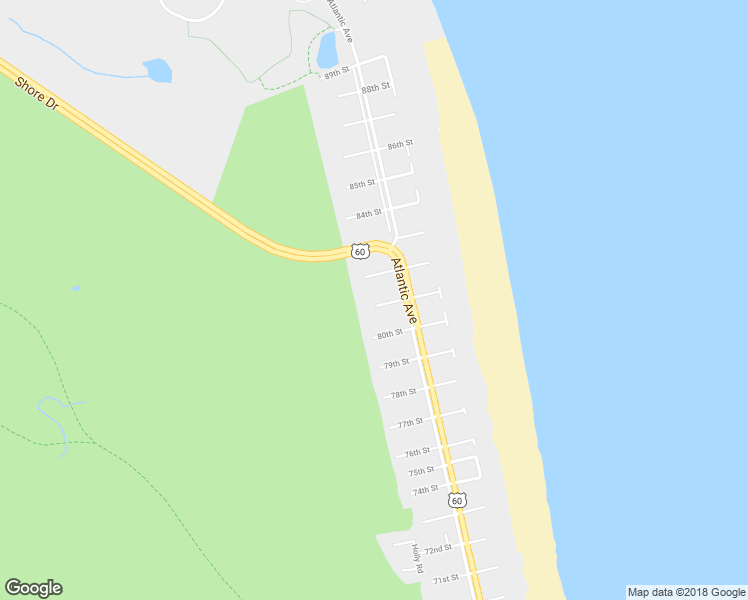 map of restaurants, bars, coffee shops, grocery stores, and more near 215 81st Street in Virginia Beach