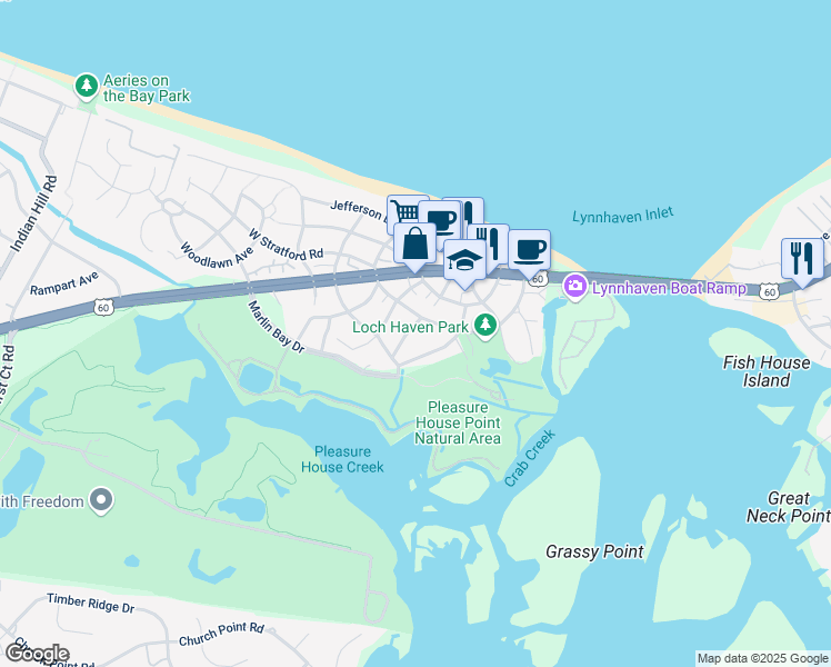 map of restaurants, bars, coffee shops, grocery stores, and more near 3743 Rockbridge Road in Virginia Beach