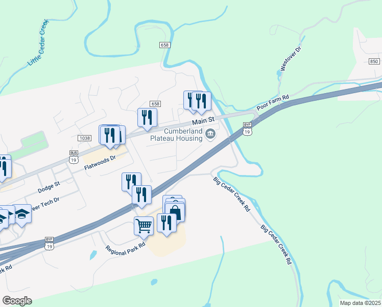 map of restaurants, bars, coffee shops, grocery stores, and more near 1 Fox Meadow Drive in Lebanon