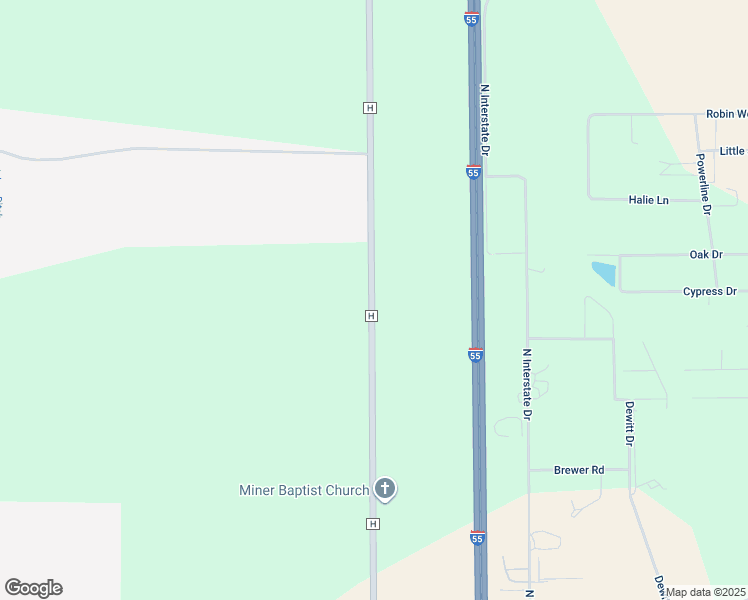 map of restaurants, bars, coffee shops, grocery stores, and more near 600 State Highway H in Sikeston