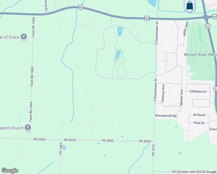 map of restaurants, bars, coffee shops, grocery stores, and more near Private Road 2016 in Monett