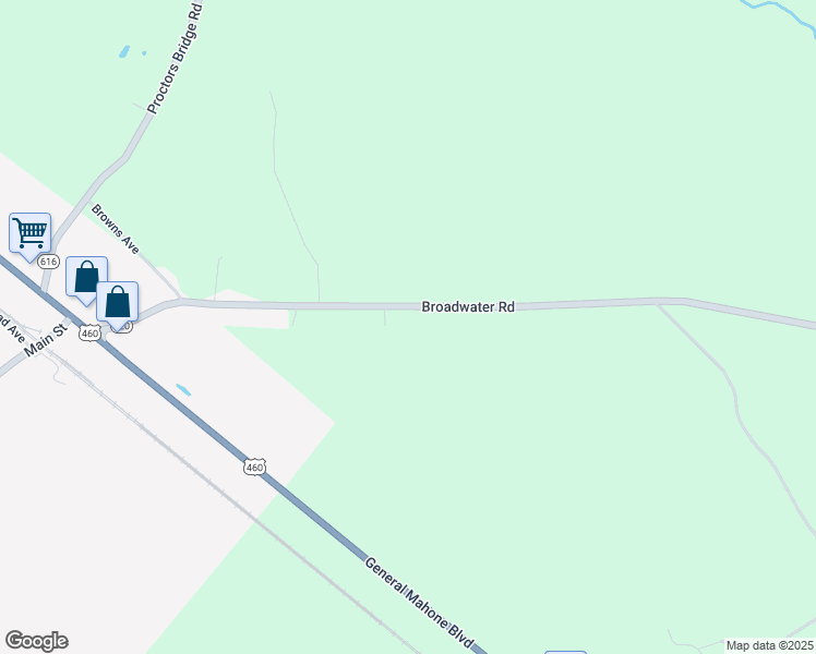 map of restaurants, bars, coffee shops, grocery stores, and more near 36334 Broadwater Road in Ivor