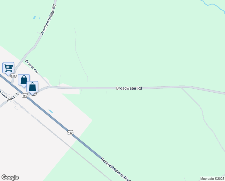 map of restaurants, bars, coffee shops, grocery stores, and more near 36334 Broadwater Road in Ivor