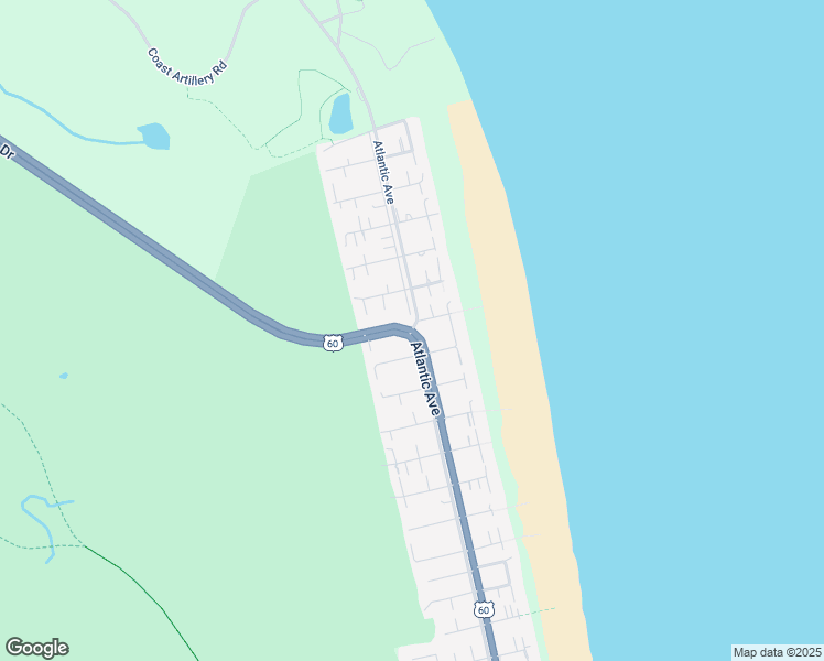 map of restaurants, bars, coffee shops, grocery stores, and more near Atlantic Avenue in Virginia Beach