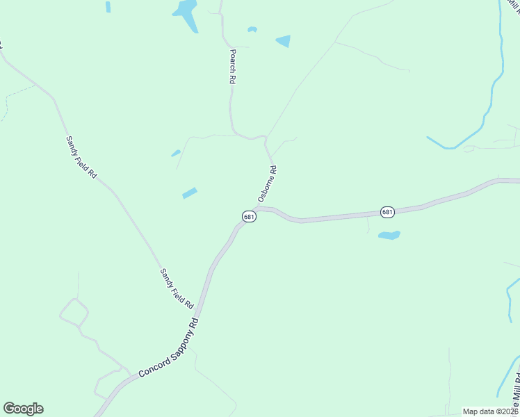 map of restaurants, bars, coffee shops, grocery stores, and more near State Route 681 in Sussex County