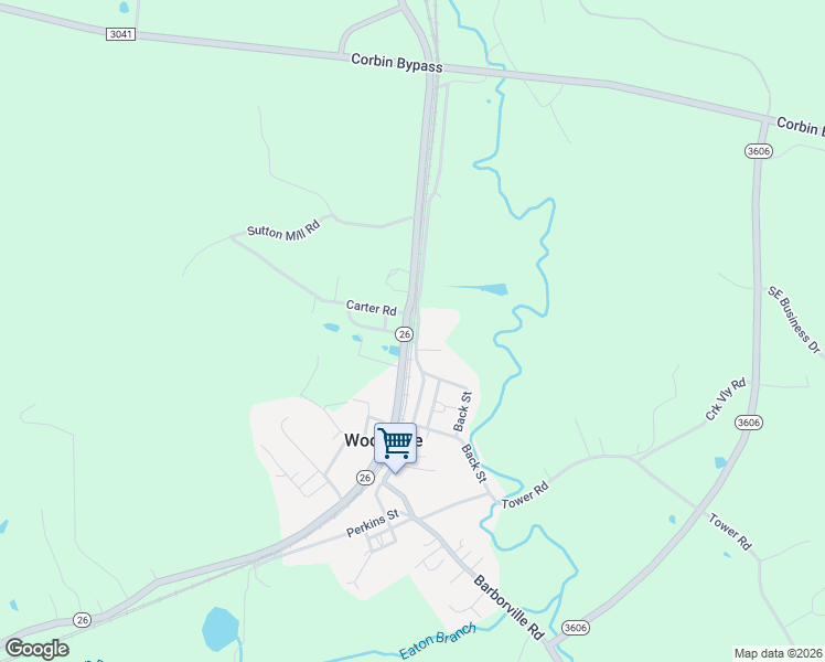 map of restaurants, bars, coffee shops, grocery stores, and more near 316 Archer Street in Woodbine