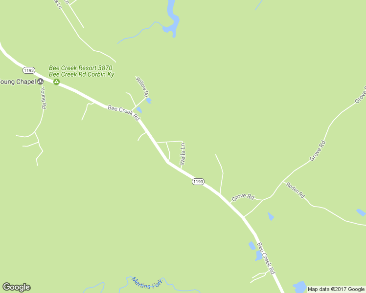 map of restaurants, bars, coffee shops, grocery stores, and more near 111 Wells Lane in Corbin