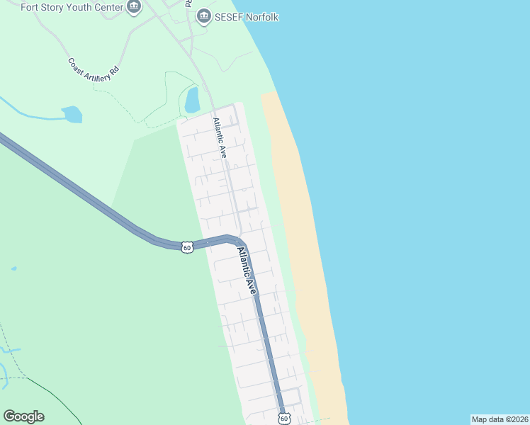 map of restaurants, bars, coffee shops, grocery stores, and more near 8308 Ocean Front Avenue in Virginia Beach