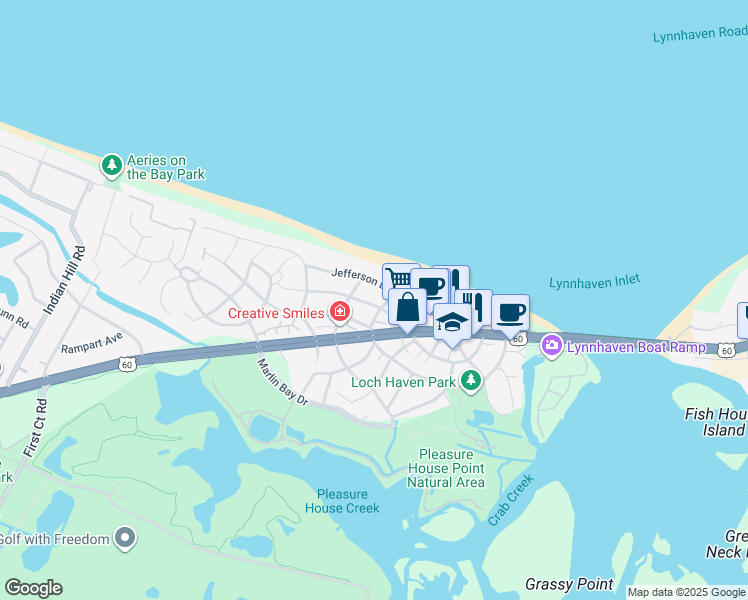 map of restaurants, bars, coffee shops, grocery stores, and more near 3730 Surry Road in Virginia Beach