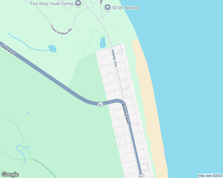 map of restaurants, bars, coffee shops, grocery stores, and more near 207 84th Street in Virginia Beach