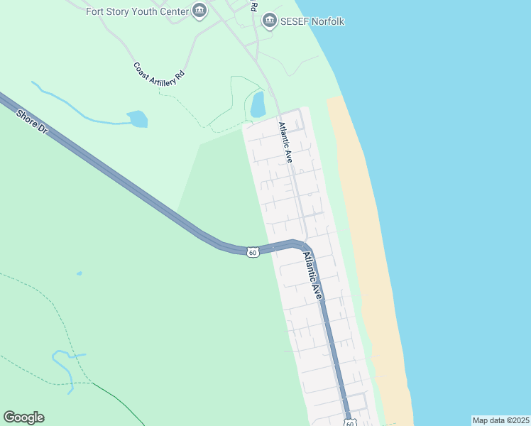map of restaurants, bars, coffee shops, grocery stores, and more near 220 85th Street in Virginia Beach