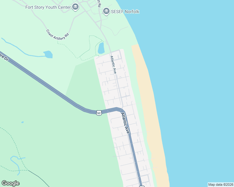 map of restaurants, bars, coffee shops, grocery stores, and more near 207 84th Street in Virginia Beach