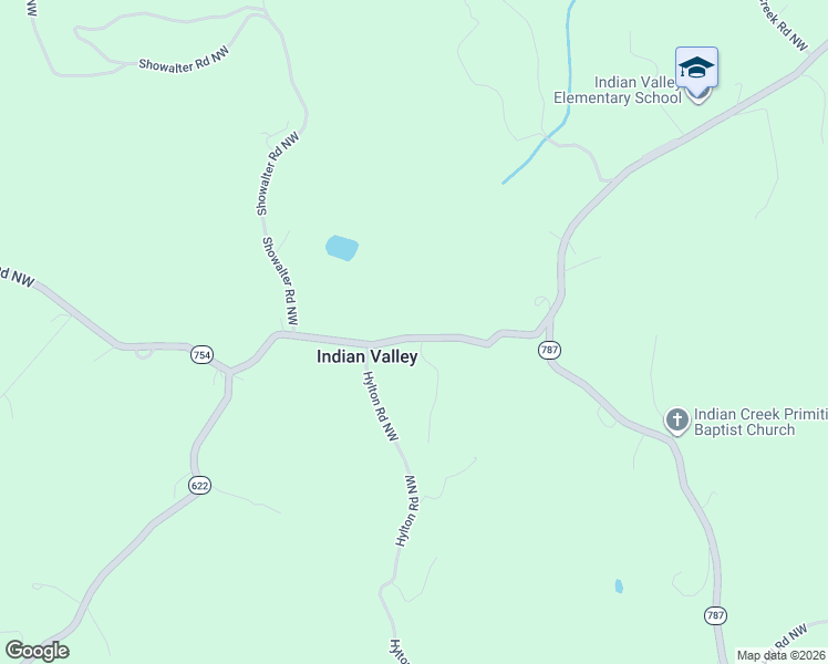 map of restaurants, bars, coffee shops, grocery stores, and more near 260 Indian Valley Post Office Road Northwest in Floyd