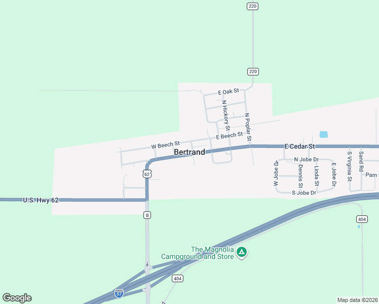 map of restaurants, bars, coffee shops, grocery stores, and more near in Bertrand